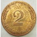 1982  2 Pfennig COIN      Germany        SUN13162*