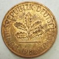 1982  2 Pfennig COIN      Germany        SUN13162*