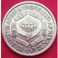 1943     6D  coin  SA        (SILVER 0.800 )       SUN13274*