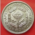 1956    6D  coin  SA        (SILVER 0.500 )       SUN13314*
