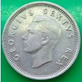 1952    6D  coin  SA        (SILVER 0.500 )       SUN13372*