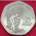 1997       10 Rupee Coin     Mauritius       SUN13415*