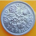 1963 -   SIX  Pence Coin      United Kingdom         SUN13451*