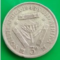 1945  Threepence Coin   SILVER   0.800             SUN13479*