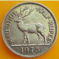 1975       HALF Rupee Coin     Mauritius       SUN13480*
