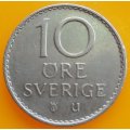 1973       10 Öre - Gustaf VI Adolf        Sweden         SUN13545*