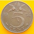 1954  5 Cent      Netherlands          SUN13546*