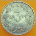1896  THREEPENCE   Silver (.925)  COIN         SUN13587*