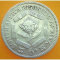 1950     6D  coin  SA        (SILVER 0.800 )       SUN13588*