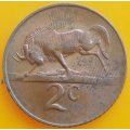 1965   2c   COIN   (Afrikaans)       SUN13604*