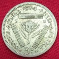 1954     3D  coin  SA        (SILVER 0.500 )       SUN13661*