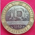 1989  10 Francs  Coin      France          SUN13665*