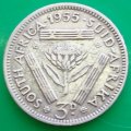 1955  Threepence Coin   SILVER                SUN13696*