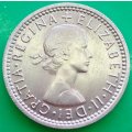 1963 -   SIX  Pence Coin      United Kingdom         SUN13697*