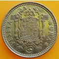 1975        Una Peseta  Coin       Spain         SUN13704*