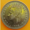 1975        Una Peseta  Coin       Spain         SUN13704*