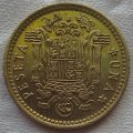 1966        Una Peseta  Coin       Spain         SUN13715*