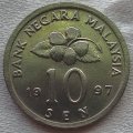 1997   10 sen COIN       Malaysia                      SUN13716*