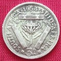 1954     3D  coin  SA        (SILVER 0.500 )       SUN13726*