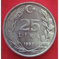 1987      20 Lira Coin    Turkey         SUN13737*