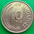 1970   10 Cents       Singapore         SUN13779*