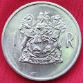 1969  -  SILVER 1 RAND COIN    (80% silver)    RSA         SUN13827*