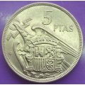 1957  5 Pesetas Coin      Spain          SUN13863*