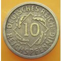 1925        10 Reichspfennig      Germany        SUN13872*