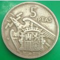 1957  5 Pesetas Coin      Spain          SUN13885*