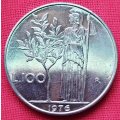 1976         100 Lire     Italy         SUN13904*