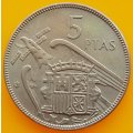1957  5 Pesetas Coin      Spain          SUN13960*
