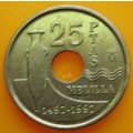 1997      25 Pesetas -  Coin       Spain         SUN14035*