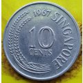 1967   10 Cents       Singapore         SUN14060*