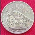 1957  50 Pesetas Coin      Spain          SUN14064*