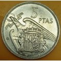 1957  5 Pesetas Coin      Spain          SUN14075*