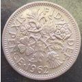 1962 -   SIX  Pence Coin      United Kingdom         SUN14097*
