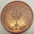 1980  -  1/2 New Penny Coin      United Kingdom         SUN14114*