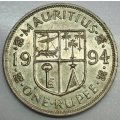 1994  One Rupee Coin     Mauritius       SUN14181*