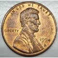 1994  -  ONE CENT     USA         SUN14186