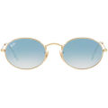 Ray-Ban Sunglasses Gold Light Blue Gradient