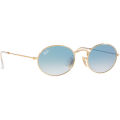 Ray-Ban Sunglasses Gold Light Blue Gradient
