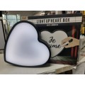 Heart shaped light box