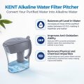 KENT 11054 Alkaline Water Filter Pitcher 3.5 L | Chemical-Free Water with Balanced pH Levels