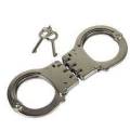 Military Grade Carbon Steel Double Lock Handcuffs With Belt Pouch