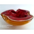 MURANO  Ashtray Dish GEODE Dino Martens Bowl ART GLASS DA ROS TUTTI FRUTTI - RETAIL R7 000.00