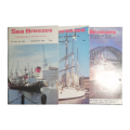 Sea Breezes Magazines 6 Issue Set- February 1975, , March 1979, October 1987, March 1988, February 1