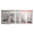 1970 Sea Breezes Magazines 9 Issue Set- January-August, October Softcover