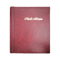 40 Pocket- Ring Binder Type Self Adhesive Burgundy Photo Album