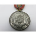 Victoria Boer War Peace Medal With Ribbon - Presented by the corporation of City of Cape Town