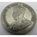 South Africa: Union King George V Silver 2.5 Shilling (Halfcrown) of 1927